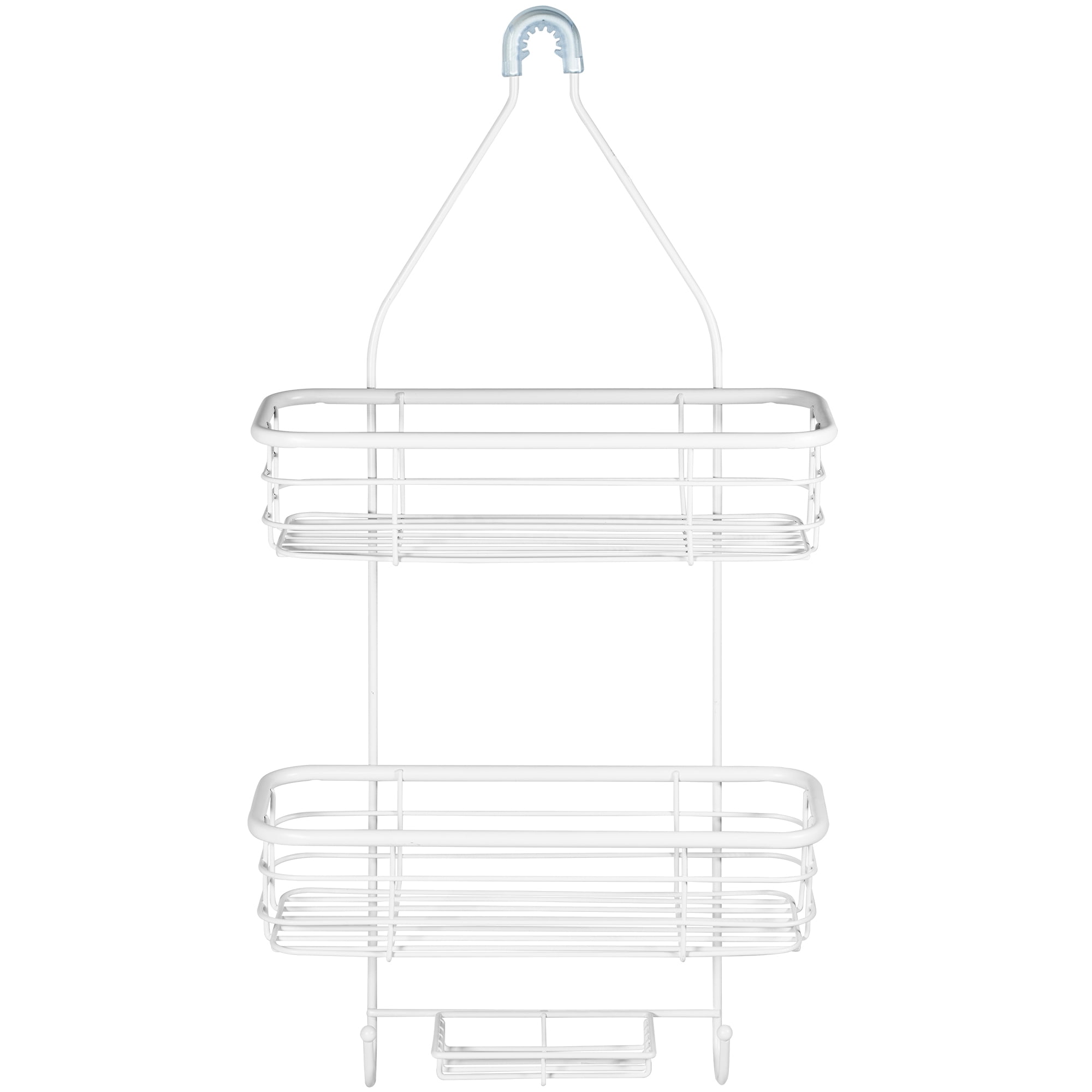 Moorefield 3-Tier Hanging Shower Caddy with Suction Cups, Non-Slip Neck, Bathroom Organizer, Matte White