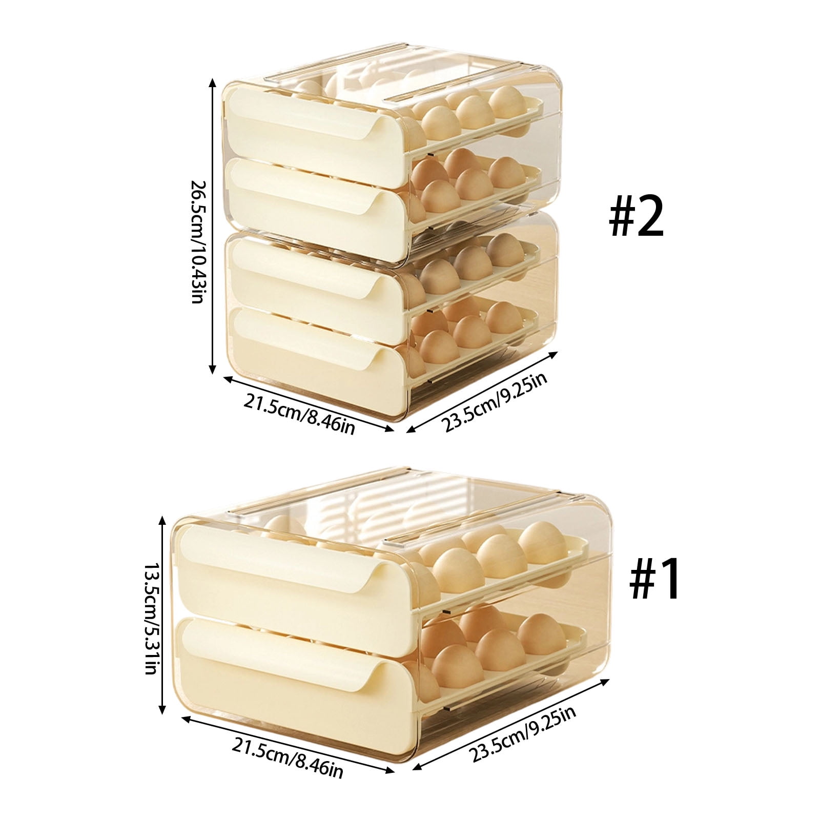Refrigerator Eggs Holder Featuring Easy Washing PET PP for Home Kitchen Organization