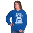 thumbnail image 4 of Rhinos Are Just Chubby Unicorns Sweatshirt for Men or Women Brisco Brands M, 4 of 6