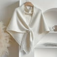 thumbnail image 5 of Women's Oversized Triangle Scarf in Elegant Solid Color, 5 of 10