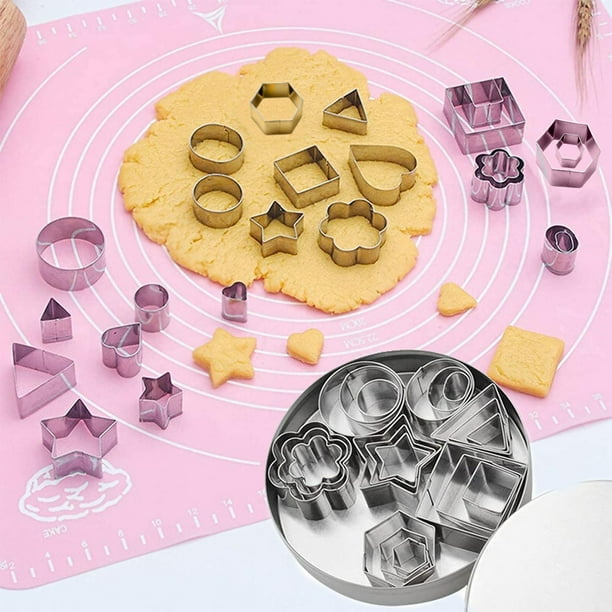 Fiudx Cortadores para Hornear, Moldes de Acero Premium para Postres, Herramientas para Pasteles Versacutter, Utensilios de Cocina Reutilizables, Juego de Repostería Apto para Microondas, Artículos Es