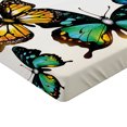 thumbnail image 2 of Ambesonne Colorful Fitted Sheet, Monarch Shades Ombre, Full Size, Multicolor, 2 of 3