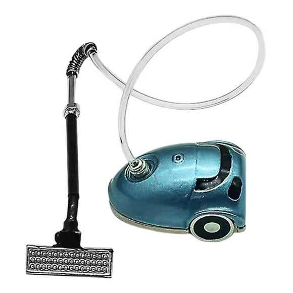 Miniature Dolls House Vacuum Cleaner Decoration Housework Cleaning blue