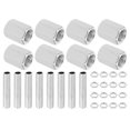 thumbnail image 1 of Uxcell 32 Pcs M10×20 Hexagon Closed Nuts with Threaded Pipe and Hex Nut, 1 of 5
