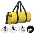 thumbnail image 5 of Fotbe Yellow Glitter Pattern Foldable Sports Gym Bag with Wet Dry Pocket, Ultralight Travel Bag, Large Capacity Duffel Bag, Splash Proof Carry on Bag, Overnight Bag, Weekender Bag, 5 of 8