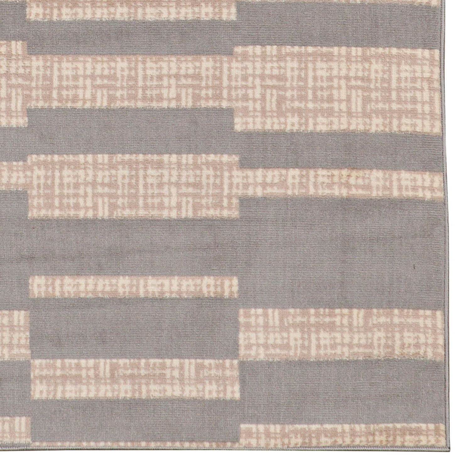 Tapis Capri Leslie gris clair & os de 6 pi 5 po x 9 pi 3 po