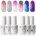 thumbnail image 1 of Gellen Gel Nail Polish Set, 6 Colors Changing Temperature Gel Polish Series, Quick Dry Longer-Lasting Manicure Kit, 1 of 7