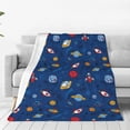 thumbnail image 1 of Fotbe Space Manta de Franela Acolchonada con Estampado, Súper Suave y Esponjosa, Extra Grande para Sofá, Cama, Uso Todo el Año-50"x40", 1 of 7