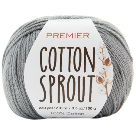 UPC: 0847652096032 | Premier Yarns Cotton Sprout Yarn-Gray