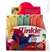 Tinkle Women's- Shaver Rose Razors - (1) Box - (36) PCS - Various Colors - Stainless Steele