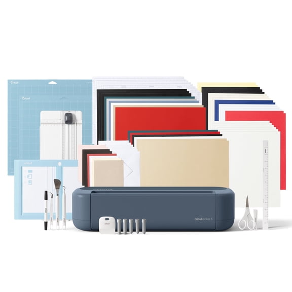 Cricut Maker® 5 Die-Cutting Machine Deluxe Bundle, Slate Blue