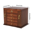 thumbnail image 2 of 5 Drawer Antique Vintage Armoire Jewelry Box Storage Chest Stand Storage Wood, 2 of 23