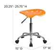 thumbnail image 4 of Scranton & Co Adjustable Bar Stool in Orange, 4 of 7