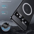thumbnail image 3 of Decase Compatible with Google Pixel 7 Pro Case, Ultra Slim Magnetic Frosted Metal Case with Wireless Charging Shockproof Protective Case for Google Pixel 7 Pro, Black, 3 of 11