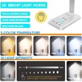 thumbnail image 2 of Schreibtischlampe Led Mit 10w Wireless Charging, Usb Ladeanschluss, Bienser Brolampe Tischlampe Mit 10 Helligkeits X 5 Farbstufen, Augenschonende Led, 2 of 5