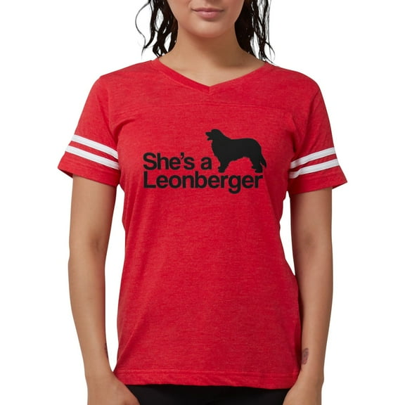 CafePress - She's A Leonberger T Shirt - Womens Football Shirt