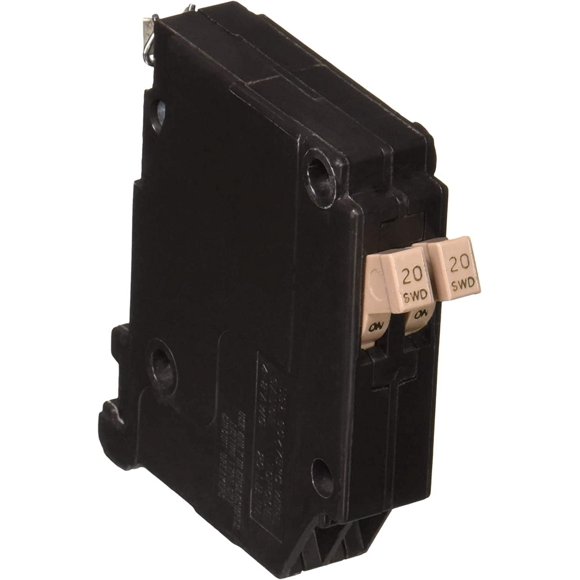EATON CHT2020CS Cutler Hammer Circuit Breaker, 20 A, 120/240 Vac, 10 Ka, 14-8 Awg, 1 Poles, Plug-On Mount