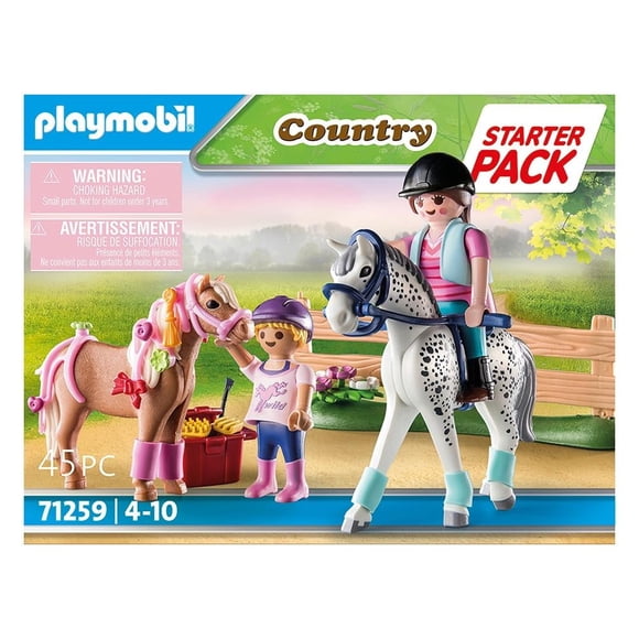 Set de Juego Playmobil Starter Pack Cuidado de Caballos 45 Piezas