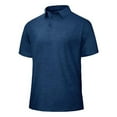 thumbnail image 4 of Jjayotai Men's George Shirts Moisture Wicking, Mens Summer Casual Tops, Solid Color Sportwear Shirt, 3 Button Short Sleeve Lapel Tops, Men's Athletic Shirts & Tees, 4 of 4