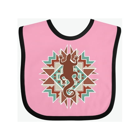 

Inktastic Southwestern Native Pattern Lizard Gift Baby Boy or Baby Girl Bib