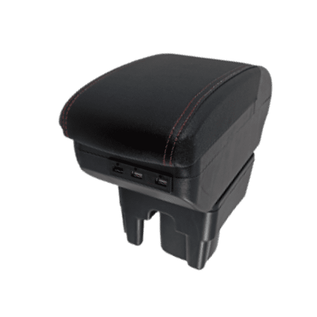 Descansabrazos para Toyota Avanza (2005-2012) Con 9 puertos USB costura roja TSIKA-SL Modelo 9u