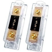 2 Patron PANLFH0G150 150A Inline ANL Fuse Holder, 0/2/4 Gauge AWG ANL Fuse Block with 150 Amp ANL Fuses for Car Audio Amplifier (2 Pack)