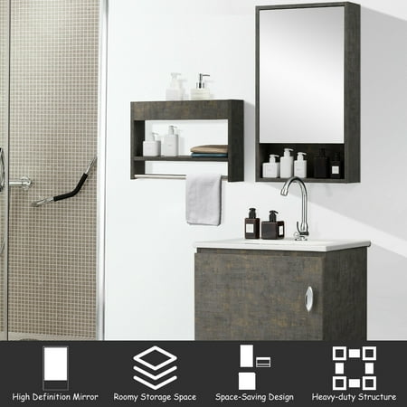 Gymax Modern Wall Mounted Bathroom Vanity Sink Set W Medicine Cabinet Storage Rack Canada - Definition Bathroom Sink Gymax Modern Wall Mounted Bathroom Vanity Sink Set W Medicine Cabinet Storage Rack Canada - Definition Bathroom Sink