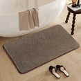 thumbnail image 3 of sruoe Bath Rugs, Bath Mats for Bathroom Floor, Bathroom Rugs, Non Slip WaterAbsorbent Stain Resistant Bath Mats, Cloth Mat, Bathroom Door Mat Household Use, Brown, 3 of 5