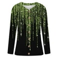 thumbnail image 5 of VEKDONE Cardigan Femme Manches Longues Creusé Couleur Unie Veste Décontractée Vert G, 5 of 5