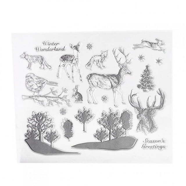 Transparent Clear Stamp Silicone Seal Stamps DIY Scrapbook Photo Cards Postcards Decoration