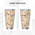 thumbnail image 3 of Fotbe cute insects Pattern 20 oz Tumbler Stainless Steel Vacuum Insulated Coffee Ice Cup Double Wall Travel Flask Leak-proof Coffee Cup-Straw Three-piece Set, 3 of 8