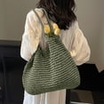 thumbnail image 2 of Women Large Straw Beach Bag Handmade Woven Shoulder Bags Hobo Tote Handbag Purse for Summer, 2 of 4