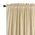 thumbnail image 4 of Cortinas Roslynwood de terciopelo crema, 132 x 160 cm, 2 paneles, 4 of 9