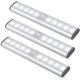 thumbnail image 1 of Iluminación LED debajo de los gabinetes, luces de armario, luces con sensor de movimiento, luces recargables para gabinetes, luces LED inalámbricas para gabinetes de cocina (paquete de 3), 1 of 5