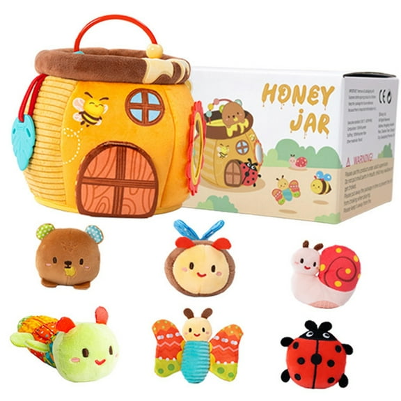 Zeiwohndc Plush Honeypot Acitivity Toy Toddler Early Learning Imagination Sensory Doll