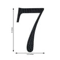 thumbnail image 3 of Efavormart 6" Number 7 Black Self-Adhesive Rhinestone Number Stickers for DIY Crafts, Handicraft Art, Graduation Cap Decorations Birthday Party, Wedding Alpha-Numeric stickers, 3 of 8