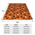 thumbnail image 3 of KLL Retro Halloween Pattern Fleece Throw Blanket,Fleece Throw Blankets for Couch & Bed All Season Use-80"x60", 3 of 7