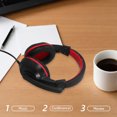 thumbnail image 4 of Phenofice Écouteurs Stéréo Filaires Rouges avec Micro Casque de Jeu Rembourré Réglable pour Ordinateur Réduction de Bruit, 4 of 8