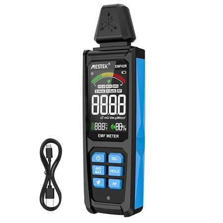 Electromagnetic Radiation Meter Magnetic Field Radiation Instrument Strength Interference Electromagnetic Radiation Detector Radio Frequency Electric Field Magnetic Field Detection Device VA Color