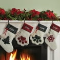 thumbnail image 2 of Personalized Dog Paw, Cat Paw and Snowflake Christmas Stockings, 2 of 3