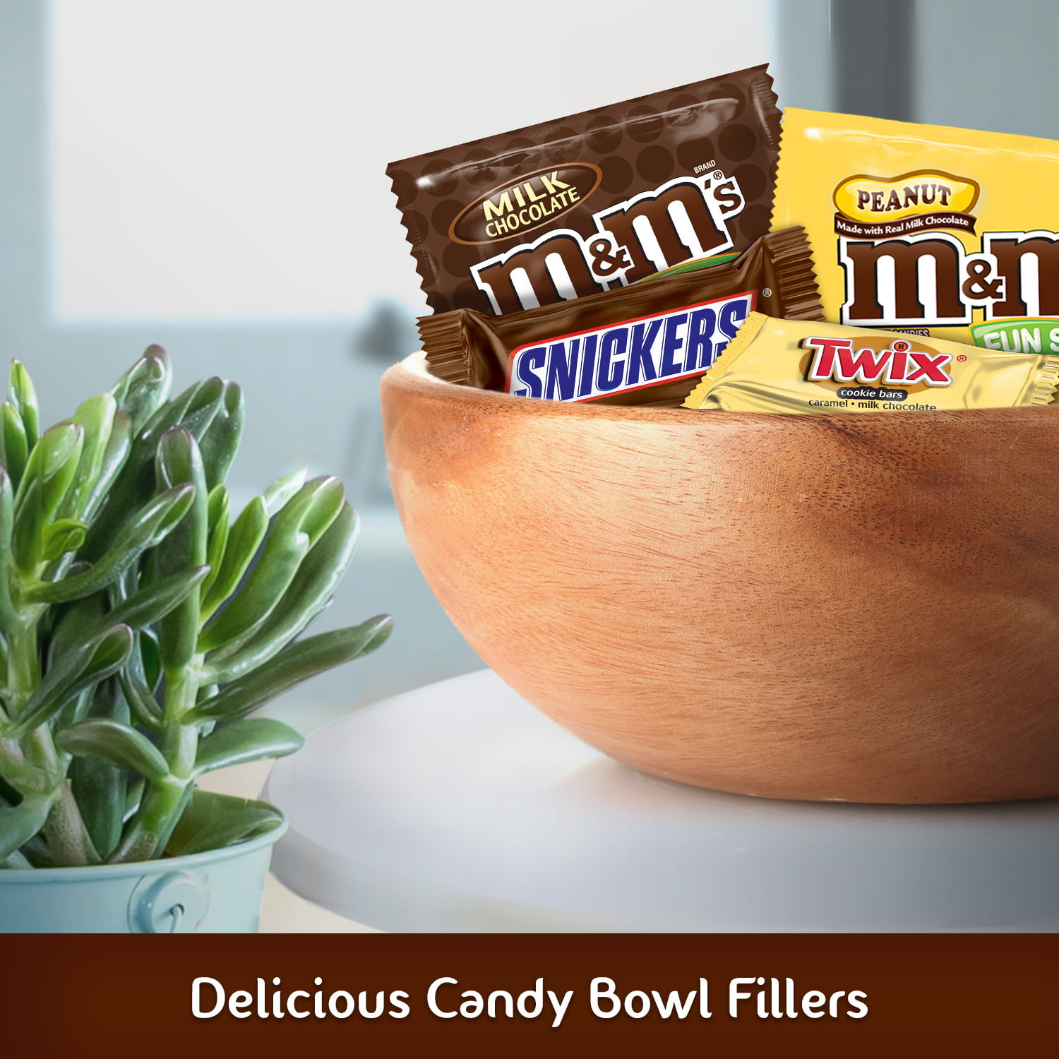SNICKERS, M&M'S & TWIX Fun Size Chocolate Candy Variety Mix, 33.9
