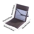 thumbnail image 2 of Foldable Beach Floor Chair Low Profile Folding Seat Lightweight Outdoor Backrest Chair For Beach Camping Picnic Hiking Sports(Dark Green-78Cm), 2 of 2