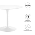 thumbnail image 5 of Pursuit 40" Dining Table in White White, 5 of 7