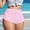 Pink, variant on Womens Hot Shorts Fashion Casual Drawstring Elastic High Waisted Side Strap Soild Beach Vacation Clothes