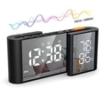 thumbnail image 1 of Sleek Bedside Alarm Clock Radio: Dual Display, USB Port & Sleep Timer & FM radio, 1 of 12