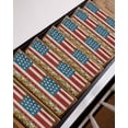 thumbnail image 7 of Stair Treads for Wooden Steps, Red Blue American Flag Peel and Stick Stair Treads with Reusable Adhesive, Sunflower US Flag Vintage Non Slip Indoor Stairs Runner Rugs Mats for Elders Dogs 8"x30" 7PCS, 7 of 7