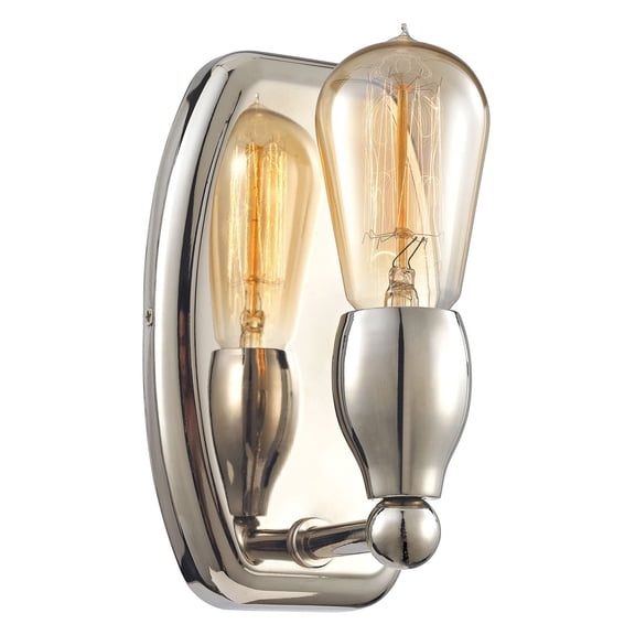 Elk Home 5-Inch Wide Vernon Vanity Light, Transitional-Polished Nickel