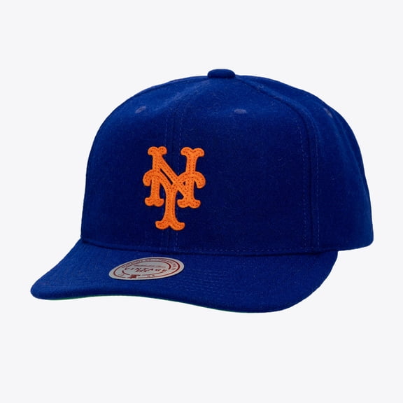 Unisex   Blue New York Mets Vintage Fit Melton Wool Adjustable Hat