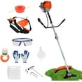 thumbnail image 2 of Seipouy Gas String Trimmer,Gas Powered Lawn Mower, Weed Trimmer 52cc 2-Stroke Brush Cutter 2 in 1 Cordless Hedge Trimmer Straight Shaft Multi Yard Care Tools,Rubber Handle & Shoulder Strap Included, 2 of 9