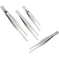 thumbnail image 4 of Universal Tool Stainless Steel Tweezer Set Assorted Tips Precision Tools 4PC, 4 of 6